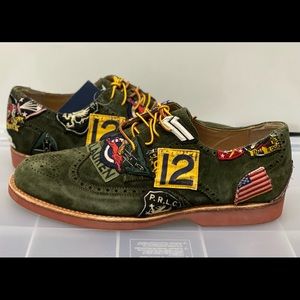 Polo by Ralph Lauren Green Oxfords with Patches